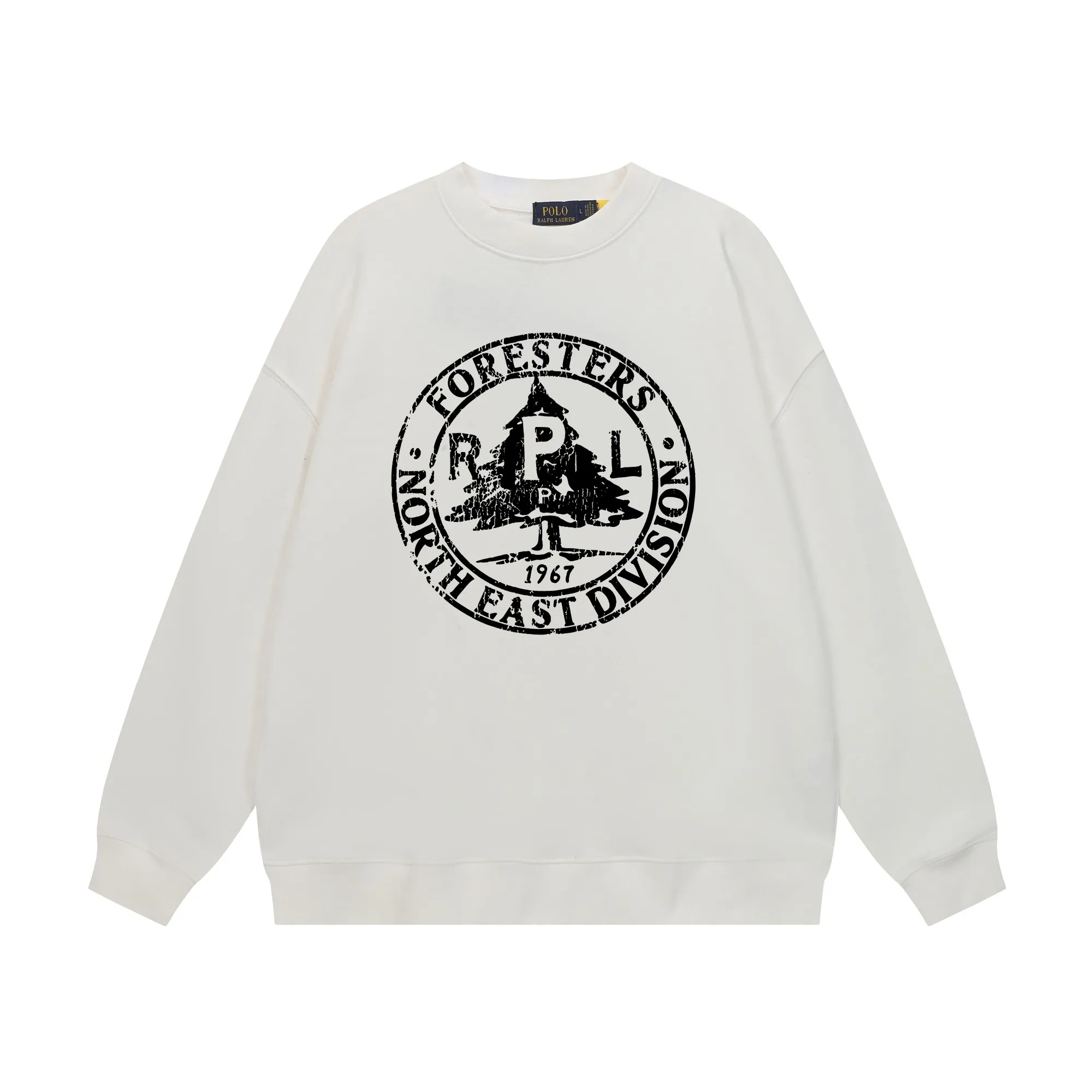 P200 Long-term stock] RalphLauren/Ralph Lauren 2025 autumn and winter new bear letter print 420g heavy large terry sweatshirt Ralph Lauren's age-reducing item, the coat fabric is made of 85% cotton ➕15% polyester, which not only retains the softness, comfort and breathability of cotton, but also adds the wear resistance and wrinkle resistance of polyester fiber, making the clothes more durable and easy to care for. Even in slightly cooler weather, you won't feel stuffy when wearing it. This kind of fabric has a natural crisp feel and is not easy to pill or deform. The bear on the chest is printed with English letters. It is full of color, full of three-dimensionality, and lifelike, adding a bit of liveliness and interest to the whole sweatshirt. There is no pressure to dress, regardless of age or gender. Complete accessories! Color: black, white, navy blue, light floral gray Size: M-L-XL-XXL